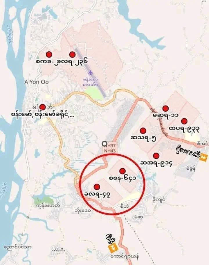 Manmaw Myen Hpyendap Map