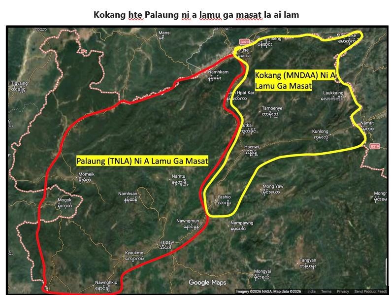 Kokang hte Palaung ni a lamu ga masat la ai lam
